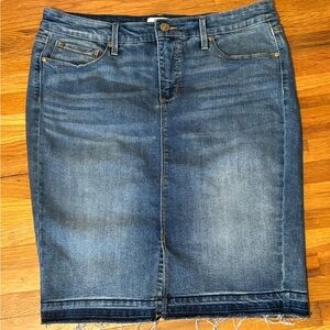 Vintage America Blue Denim Skirt